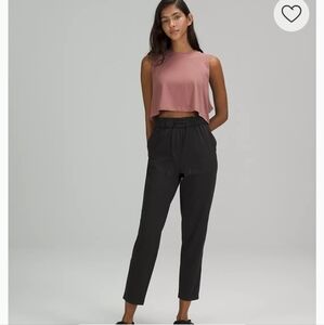 Lululemon Stretch High-Rise Pant 7/8 Length. Size 12. Black